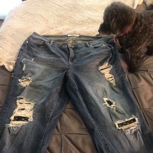 Torrid mid-rise skinny Vintage stretch medium wash